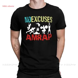 Men Bodybuilding Pumping GYM Muscle Training Crossfit Black T-Shirt No Excuses Fitness Essential Pure Cotton Tees Harajuku