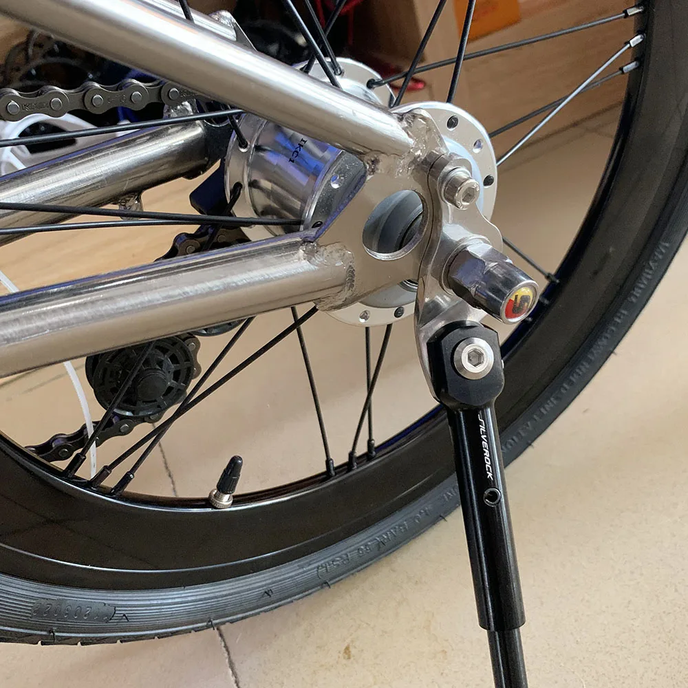 Silverock Alloy Bike Kickstand 16" 349 Parking Stand for Brompton Pikes 3sixty Trifold Rear Axle Kick Stand Side Standaard - view 5