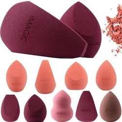 1PC Fashion Colorful Smooth Wet Dry Dual Use Cosmetic Puff Foundation Blender Makeup Sponge Powder Puff Beauty Makeup Tools