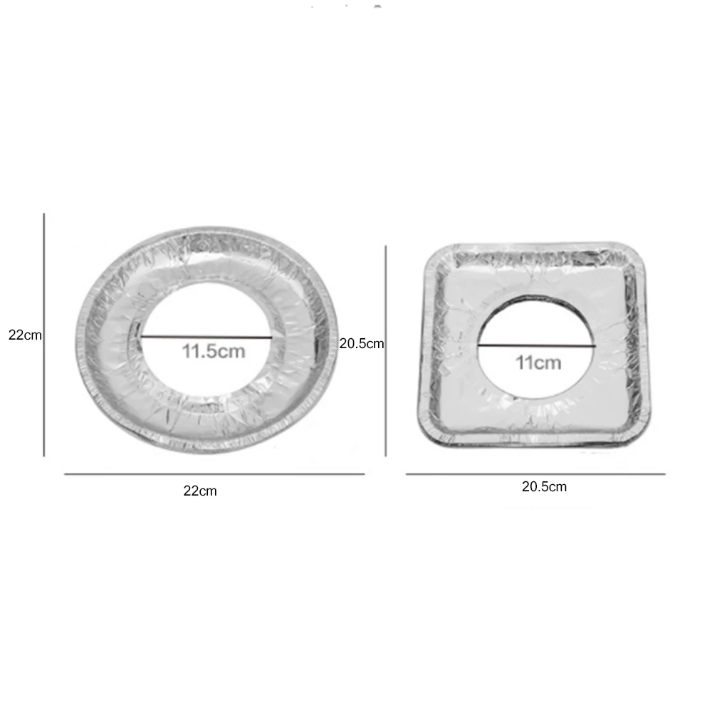 Almohadilla a prueba de aceite para estufa de Gas, papel de aluminio resistente al calor, limpieza, papel a prueba de grasa, accesorios de cocina, 10 Uds.