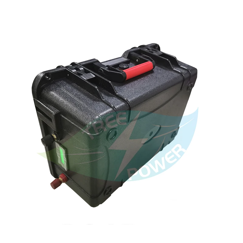 Waterproof 48v 50Ah lithium battery li ion BMS real capacity for 48v scooter 2500w motor inverters Forklift RV + 5A charger