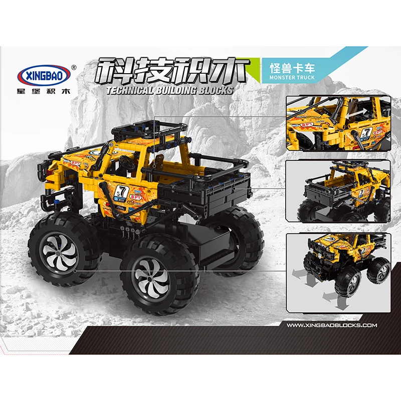 

High-Tech SUV Car Series 2.4G Remote Control Buggy Building Blocks RC Car Bricks Off-road Vehicle Model Collection Toys