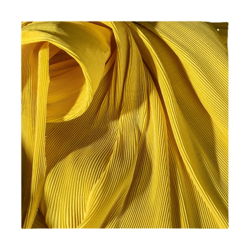 

Width 59'' Solid Color Fashion Pleated Fabric By The Half Yard For Creative Modeling Background Cloth Wedding Dress Material