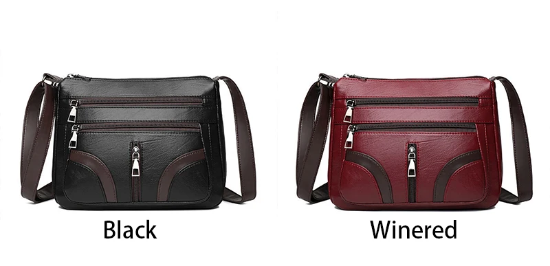 Yogodlns Vintage Umhängetasche Für Frauen PU Leder Umhängetasche Multifunktions Umhängetasche Kleine Quadratische Tasche Mama Handtasche sac – Detail 4