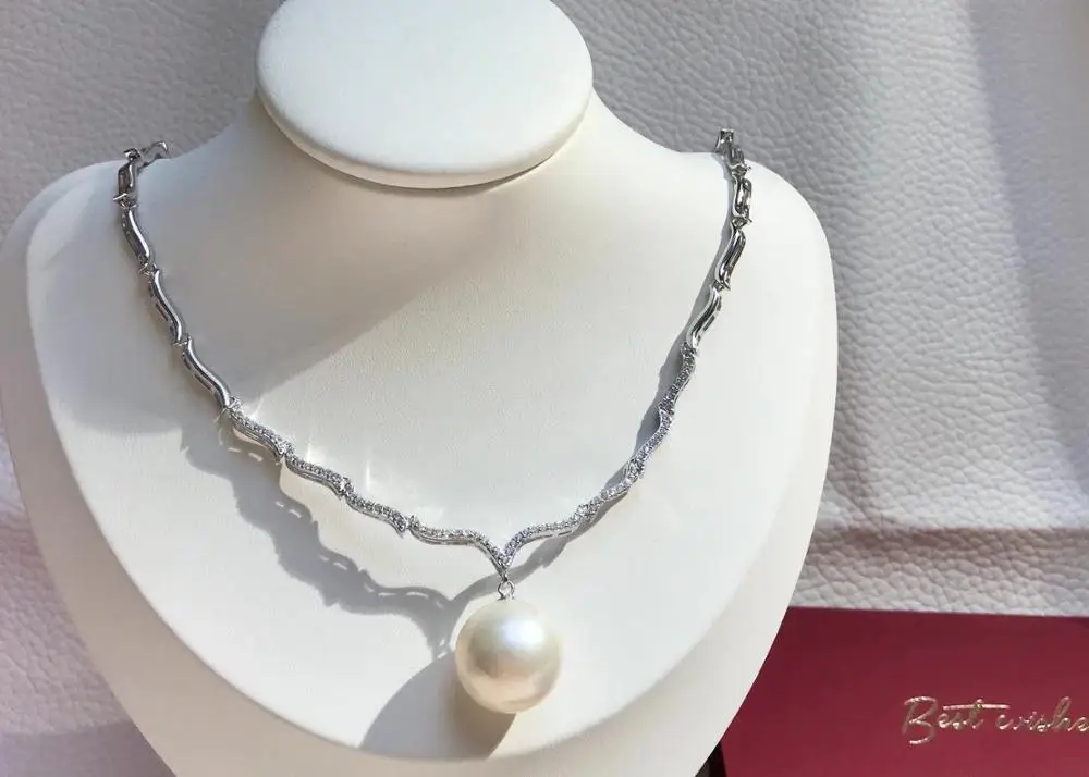 

Gorgeous 925 Sterling Silver Necklace Findings Jewelry Base Settings Mountings Parts for Akoya Edison Pearls, Coral, Jade