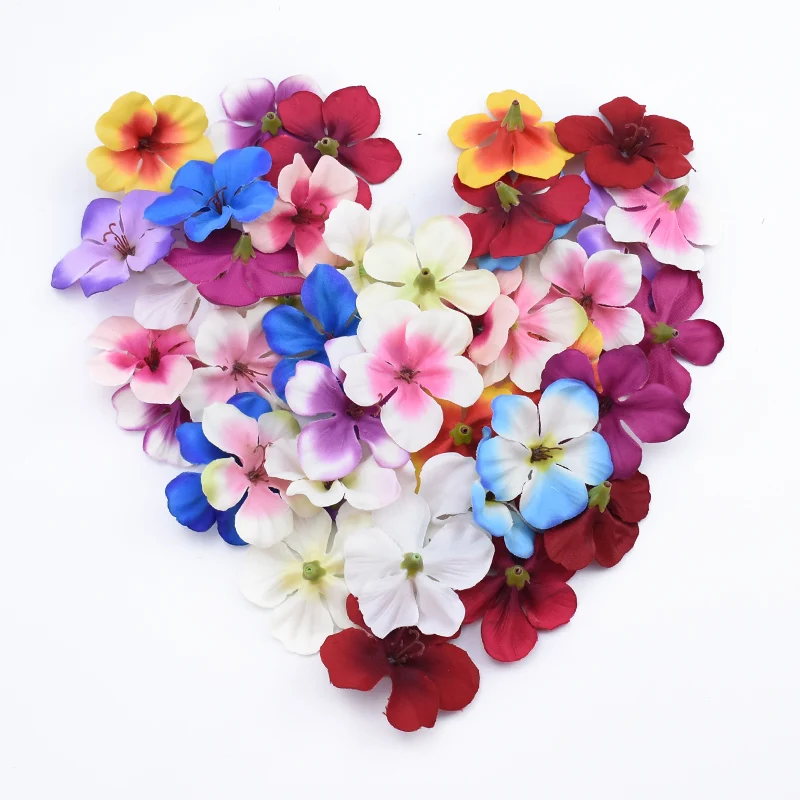 50/100 Pieces Wedding Decorative Flowers Wreaths Diy Gifts Candy Box Christmas Crafts Home Decor Accessories Artificial Flowers