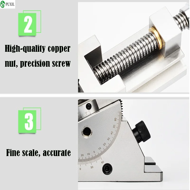 Imagem -03 - Flat-nose Alicata Universal Precision Vise Moagem Máquina Polegadas Aço Inoxidável