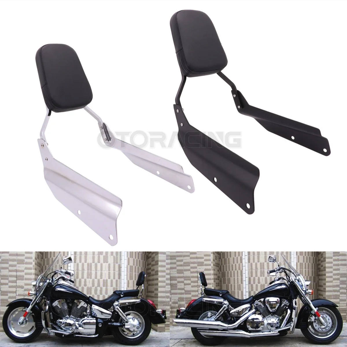 

Motorcycle Passenger Backrest Sissy Bar For Honda VTX 1300 1800 VTX1300 VTX1800 N/R/S 2002 2003 2004 2005 2006 2007 2008