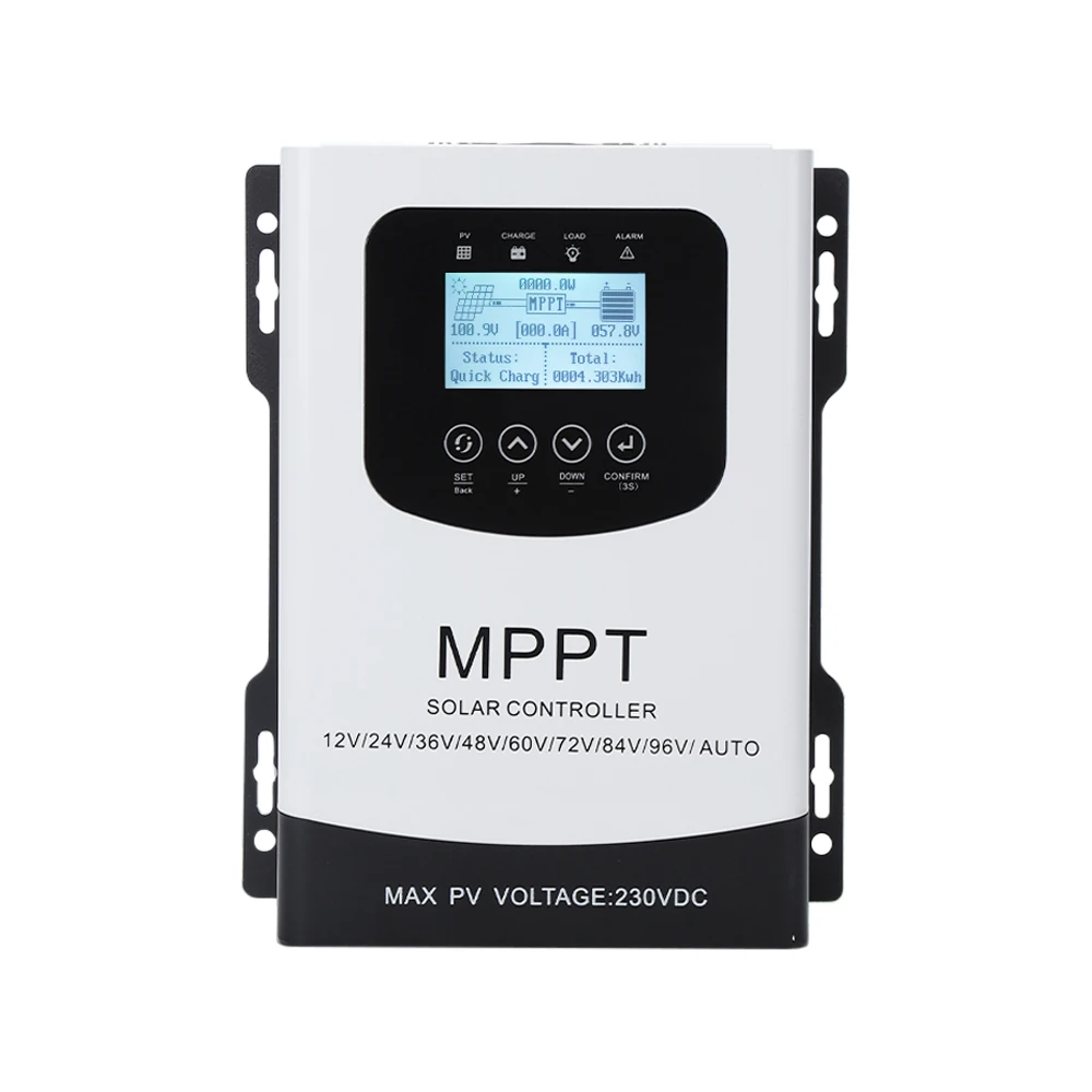 MPPT Solar Controller 60A 70A 80A LCD Display 12V 24V 48V 60V 72V 96V Automatic Identification Universal Photovoltaic Charging