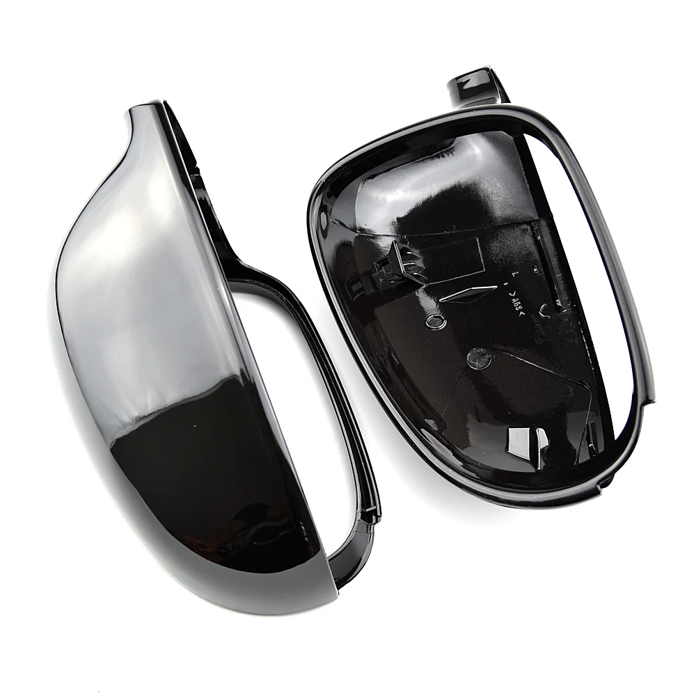 

For VW Golf MK5 GTI Jetta 5 (bright black) carbon fiber Passat B6 B5.5 side mirror cover 2-piece Sharan Golf Plus Variant EOS