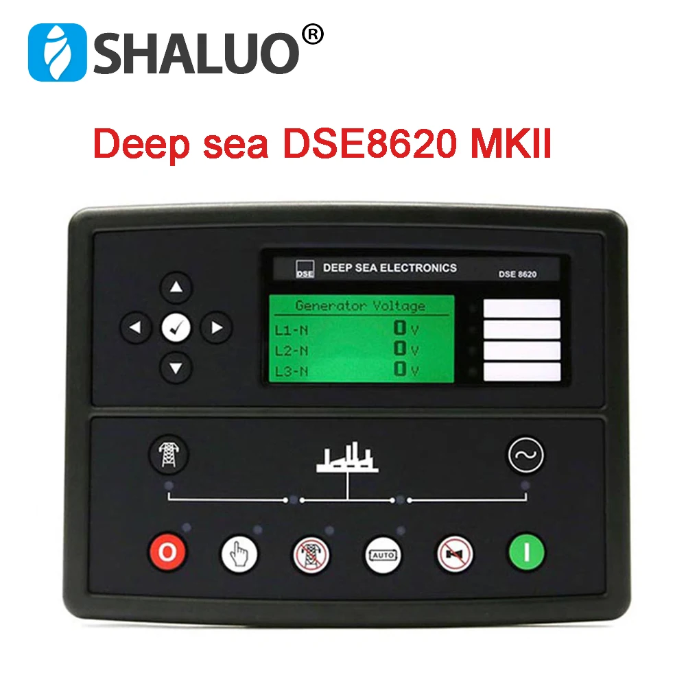 

Deep Sea DSE8610 DSE8620 MKII Auto Start Diesel Generator Controller Module Genset Parallel Control Board Panel Multifunction