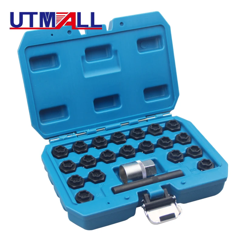 22pc Anti-Theft Special Wheel Locking Bolt Nut Key For BMW  Removal Socket Lock Set