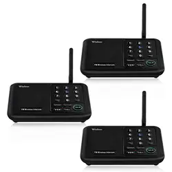 Interfoni domestici Wireless Wuloo per l'ufficio aziendale della casa gamma di 5280 piedi, sistema di comunicazione domestica citofono da stanza a stanza