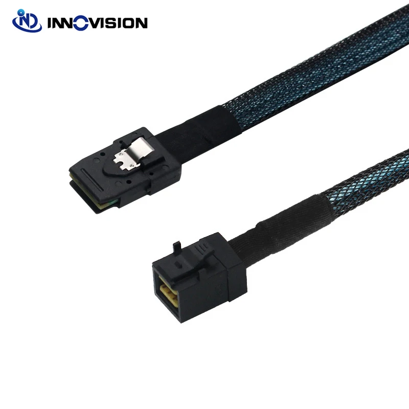 كابل خادم Mini HD إلى 6GB SFF-8087 عالي الكثافة 12GB SFF-8643 Mini SAS للمضيف الداخليين