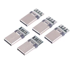 5/10 adet USB 3.1 tip C erkek DIY lehim kablosu fiş konnektörü soket PC kartı