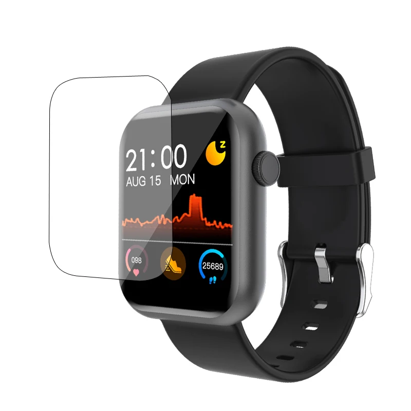 Película protectora suave y transparente de TPU para reloj inteligente COLMI P9, funda protectora de pantalla LCD, 5 uds.