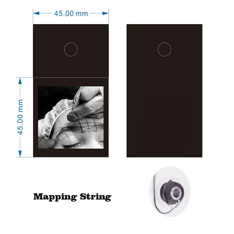 Hot Sell Eye Brow Mapping Pre- Inked String For Microblading, Hypoallergenic/Cruelty Free (5 Boxes)  Eyebrow Measuring