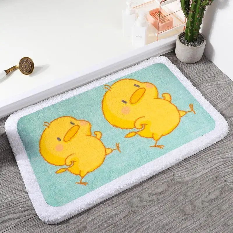 Soft Animal Door Mat, Animal Carpet, Slip-resistant, Bathing Room Rug, Door Mat, Dirt Barrier Floor, Frog, Pig, Duck Door Cushio