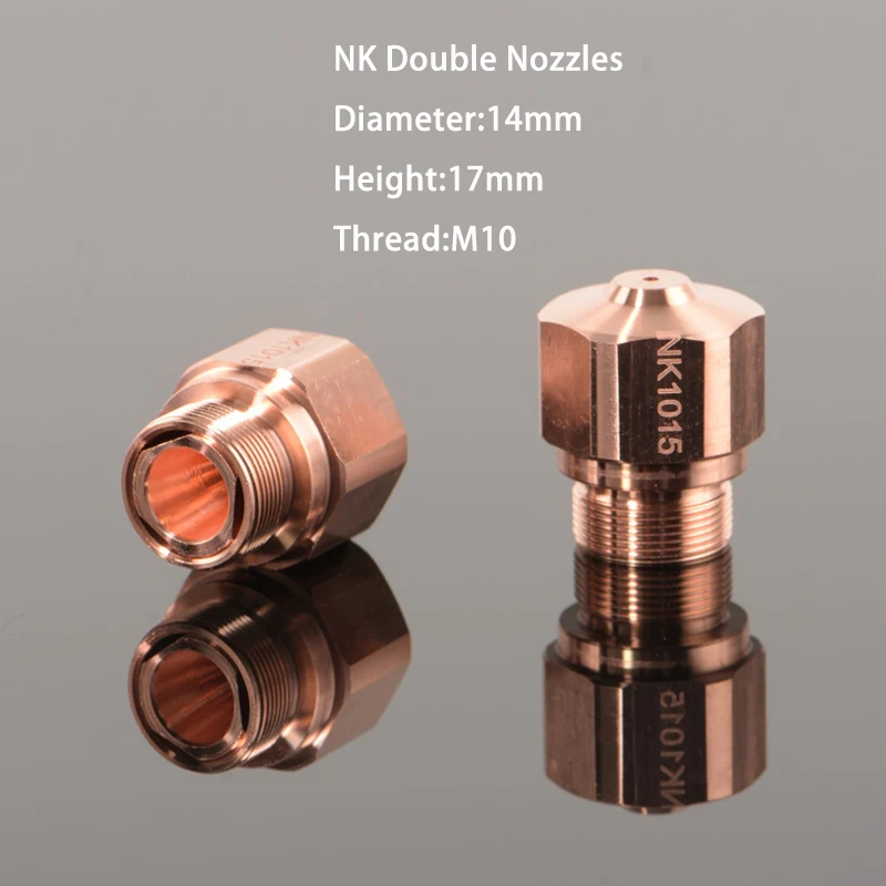 Chất Lượng Cao OEM HK NK Sợi Cắt Laser Vòi Phun Cho HanKwang Highyag Bystronic Kim Loại Máy Dia14mm H17.5mm Chỉ 10Mm