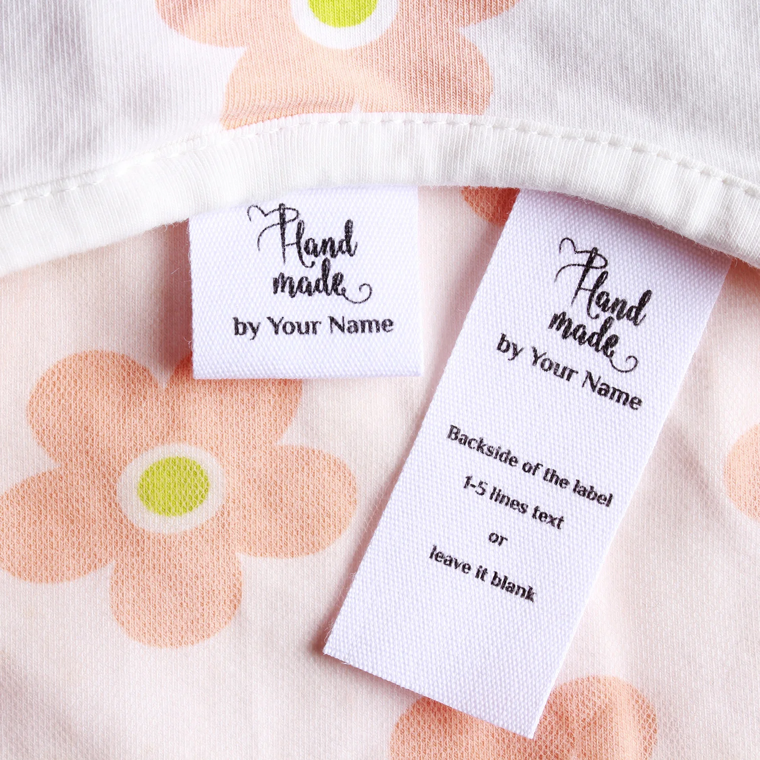 Handmade Cotton Label with Logo or Text, Sewing Accessories, Tags for Knitted Things, Custom,Personalizada, Gift Tags, 25x70mm