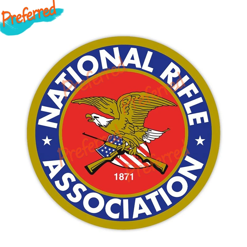 High Quality National Rifle Association NRA Decal Motocross Racing Laptop Helmet Trunk Wall Vinyl Car Sticker Die Cutting