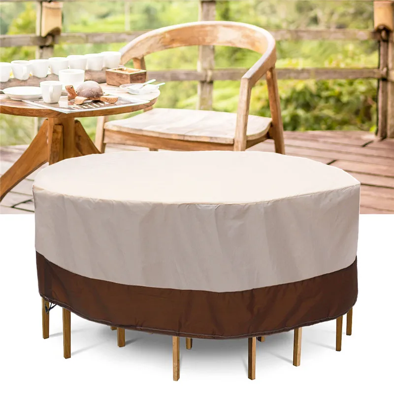 188x84cm Oxford Waterproof Round Table Cover Outdoor Furniture Cover for Table Sofa Chair Snow Rain Patio Protective Case 210D