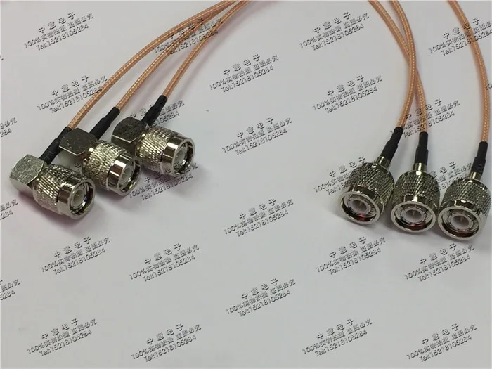 Intercom Feeder TNC / Tnc-jjw RF Coaxial Cable TNC Male to TNC Male Elbow Connector