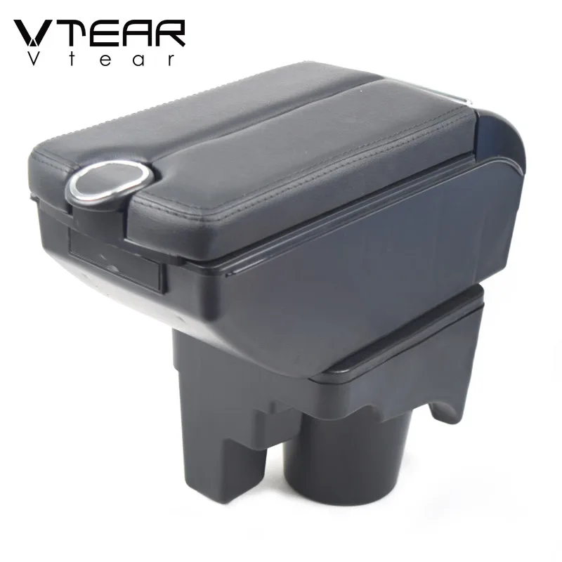 Vtear Car Armrest Cover USB Center Console Storage Box ABS Cushion Holder Decoration Interior Accessories For VW Golf 7 Golf MK5