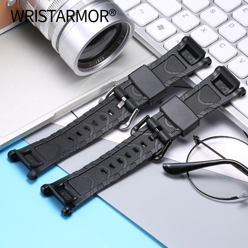 Watch Accessories Resin Strap Suitable for Casio PRG-240 PRG-40 Men Outdoor Sports Waterproof Pin Buckle Watch Band