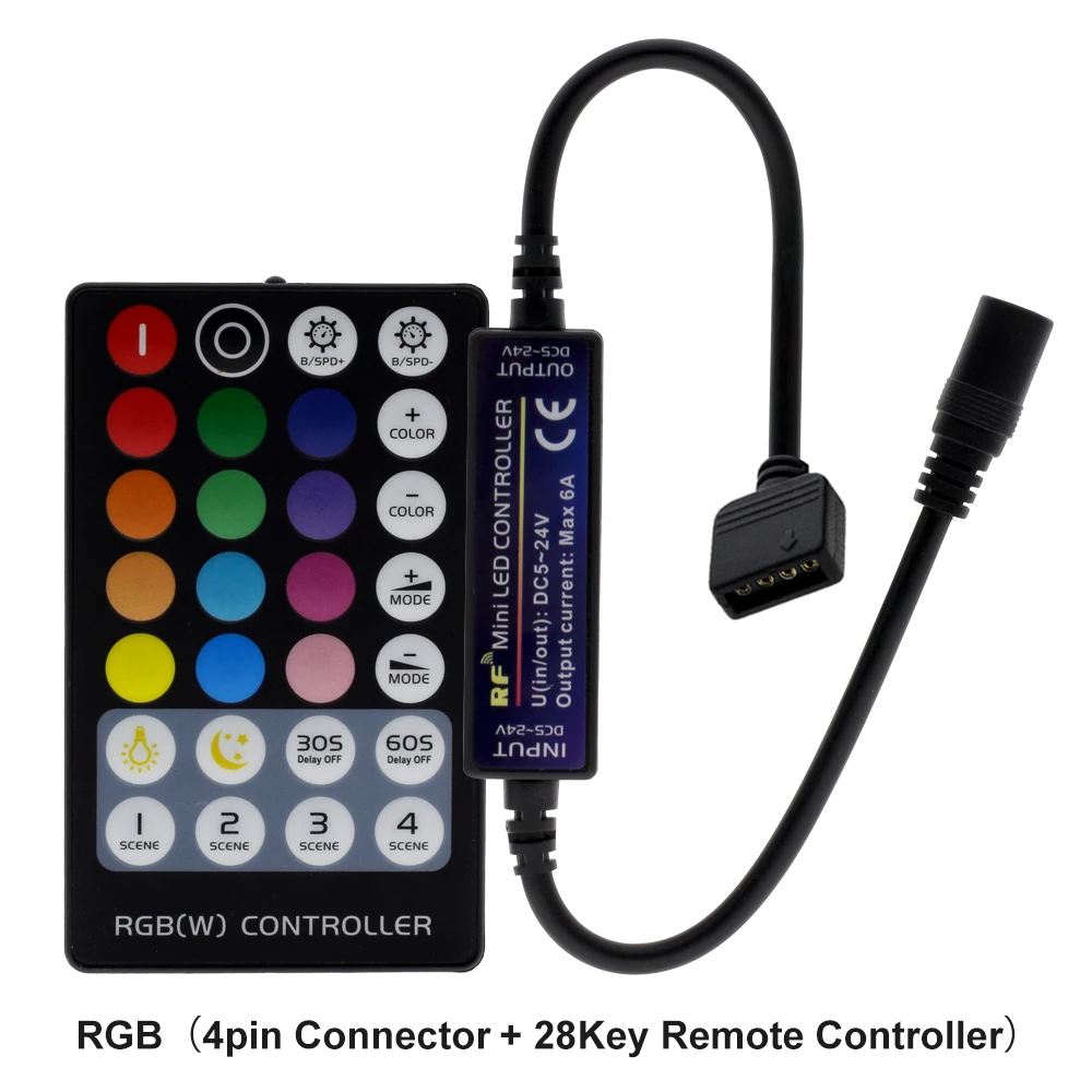 New Arrival LED Strip RF Remote Controller for Single Color / Double White / RGB / RGBW / RGB+CCT LED Strip Control.