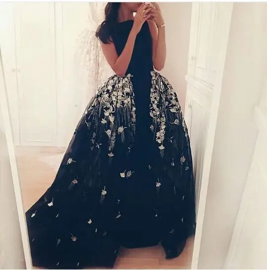 

Vestido De Festa Dubai Saudi Arabia Custom Black Lace appliques evening Ball gown Formal Long 2025 Mother of the Bride Dresses