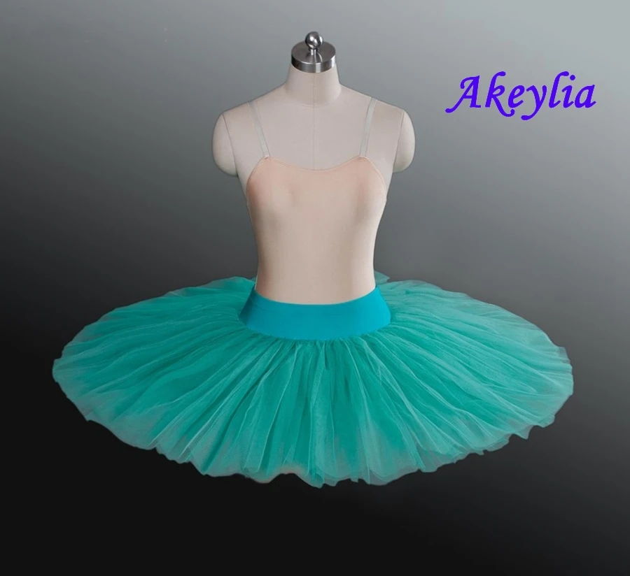 Tutu di mezza balletto professionale in Tulle nero Tutu di balletto professionale Pancake pratica prova piatto di balletto mezzo Tutu