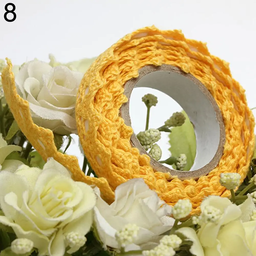 ホット販売!!! 装飾中空レースdiyテープ粘着スクラップブックマスキングテープ粘着クラフト