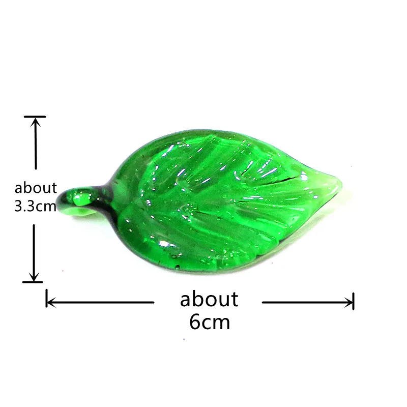 Hanging Mini Glass Leaf With Tiny Animal Plant Ornament Home Fairy Garden Easter Wedding Xmas Party Decoration Pendant Supplies