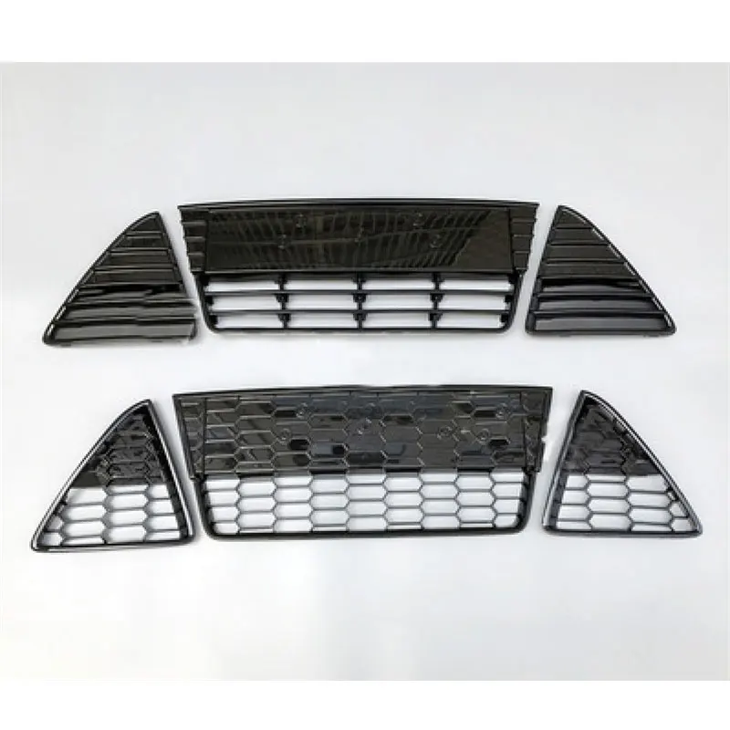 Modified Front Grille Bumper Grill Ventilation Fog Lamp Decoration Panels For 12-14 Ford Focus 3 mk3 1pc