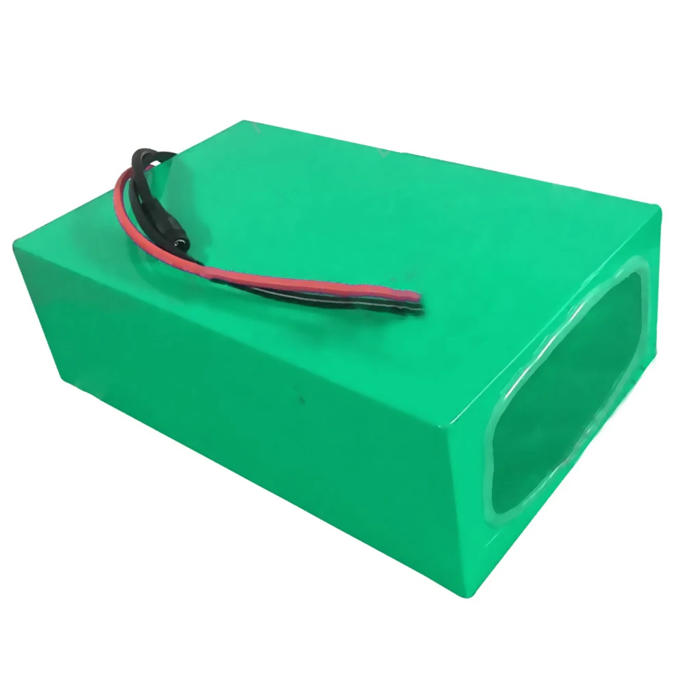 دراجة كهربائية مع شاحن ، بطارية ليثيوم أيون 18650 ، 48 فولت ، 27 أمبير ، 13S9P ، 255 × 175 × 70 مللي متر ، قبول التخصيص