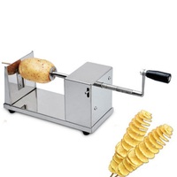 Steel Manual Tornado Potato Machine Spiral Twisted Taro Slicer Chips Cutter