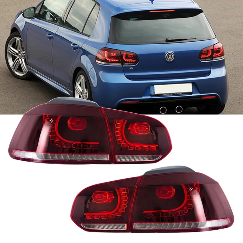 

Tail Lamp For VW Golf 6 2009-2012 R20 MK6 LED Tail Lights Fog Lights Daytime Running Lights DRL Tuning Cars Car Accessories