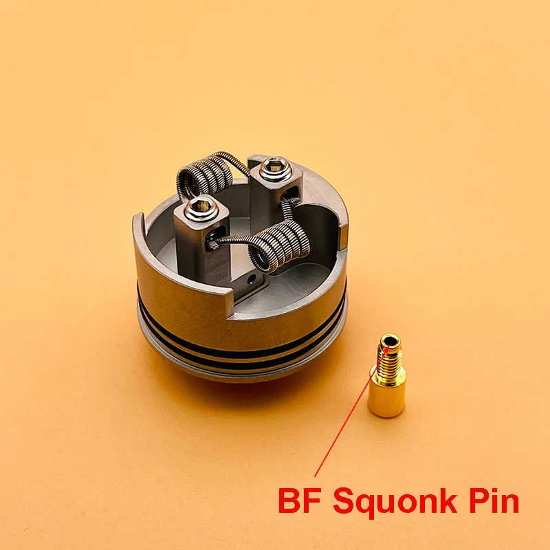 DSXVape Temple Dual Coil RDA Atomizador Reconstrução, Cigarro eletrônico, Gotejamento com Squonk BF Pin para 510 Vape Box Mod, 28mm