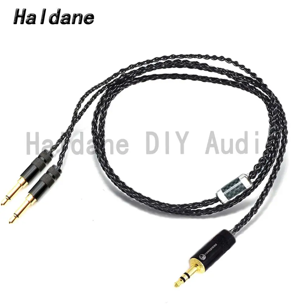 Haldane HIFI-DIY 2.5/3.5/4.4mm Balanced Silver Plated Headphone Upgrade Cable for AH-D9200 AH-D7200 d5200 D9200 D7200 Headphones