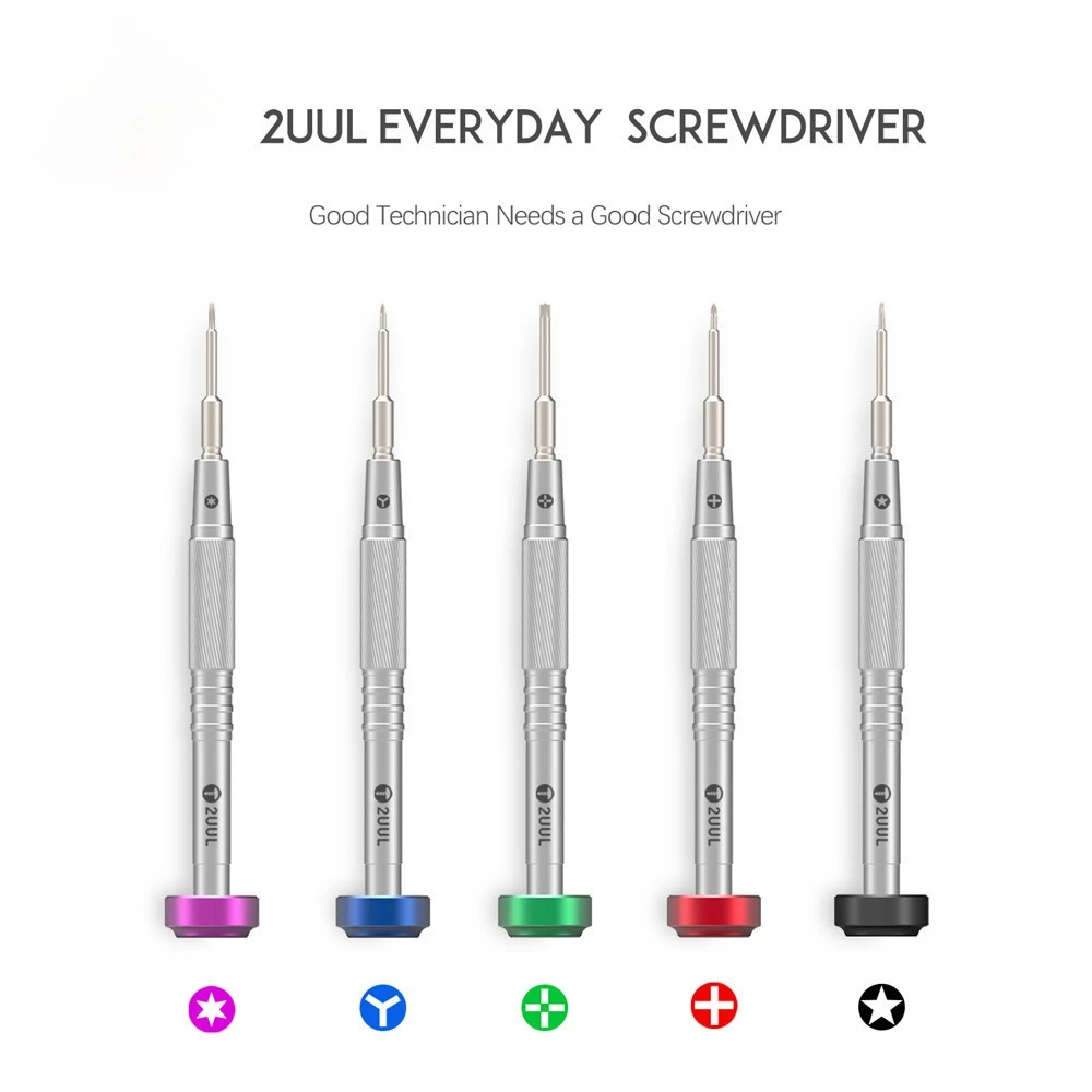 2uul Combat Type Precision Screwdriver Hard and durable for IPHONE IPAD Clocks Watches Repair Tools Integrated Forming