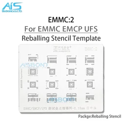 Amaoe EMMC2 0.15MM BGA Stencil Reballing For Android Hard Disk EMMC EMCP UFS Phone Repair Tools