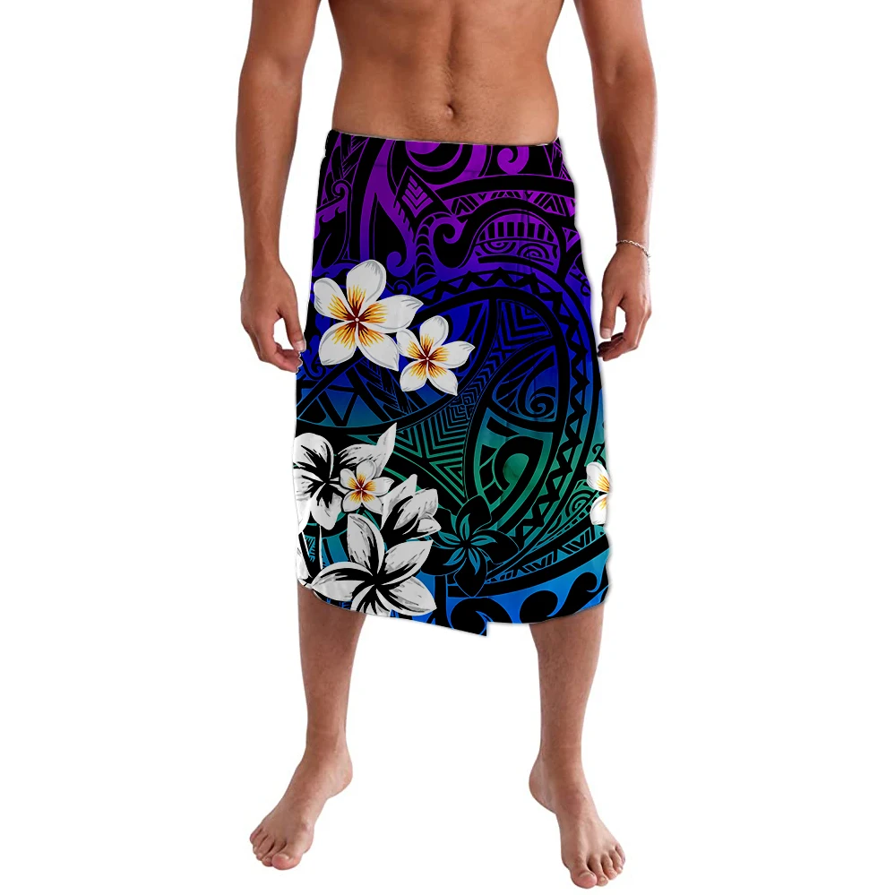 Custom Patroon Polynesische Print Stoffen Tonga Half Rok Reggae Kleur Aanpassen Met Patroon Aboriginal Half Rok Ie Faitaga