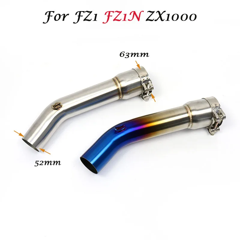 

Middle Pipe Escape Moto Motorcycle Exhaust Motorbike Muffler Bike Racing For YZF FZ1N FZ1 FZ8 FZ8N FZ8S FZ1000 2006-2015