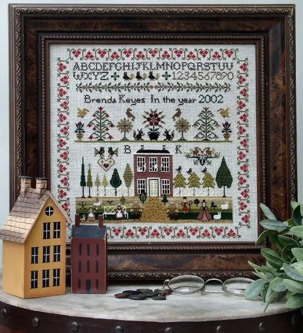 BK-CHS-Country House Family Counted Cross Stitch Kits, DIY Chinese Cross-Stitch Embroidery, 14CT, 18CT, 25CT, 22CT, 53-53