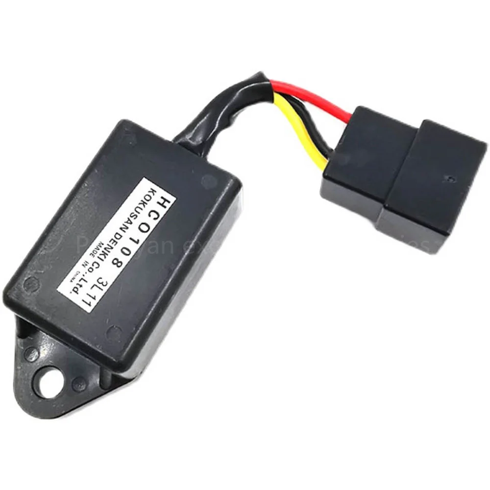 For 3TNV88 3L11 Engine 75-V 55W-V Shut Off Timer Relay 129211-77920 HC0119 HC0108 Excavator Parts