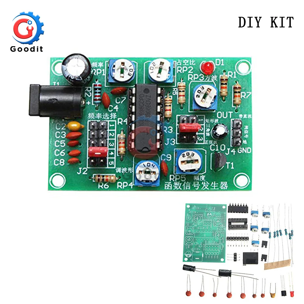 ICL8038 Function Signal Generator Kit Multi-channel Waveform Generated Electronic Training DIY Spare Part 3.0 - 4.9 Inches