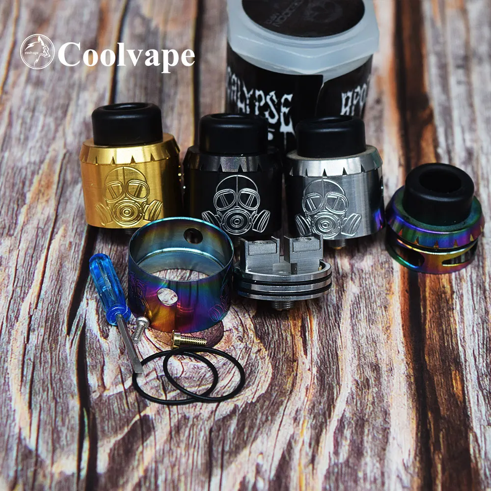 Ngày Tận Thế Rda 25Mm RDA Tận GEN RDA Điều Chỉnh Luồng Khí Rebuildable Điều Khiển 25Mm Ống Giác Hơi Xe Tăng Phù Hợp Với Thc Cơ Mod