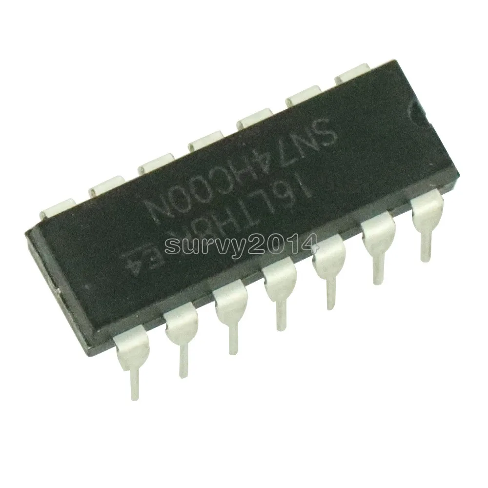 10pcs/lot New 74HC00 74HC00N SN74HC00N Logic IC DIP-14