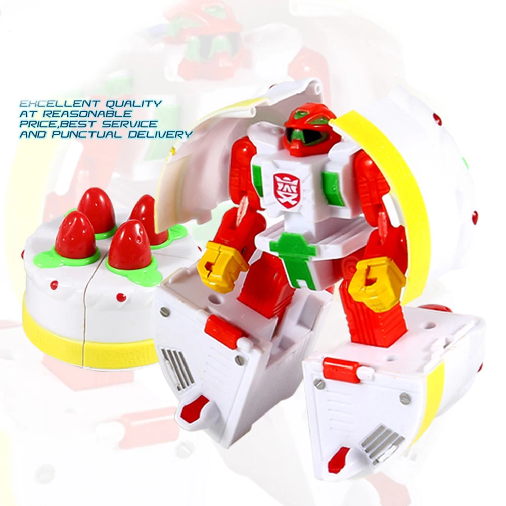 Transformation Model Robot Hamburger Transforming Kids Toy Toddler Robots Cool Toy for Boys Birthday Toys For Children Gifts